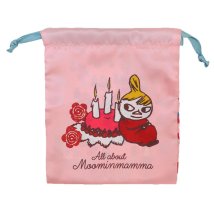 cinemacollection/ムーミン 巾着袋 リボン巾着 きんちゃくポーチ All about Moominmamma ピンク 北欧 スモールプラネット 小物入れ キャラクター グッズ /506083306