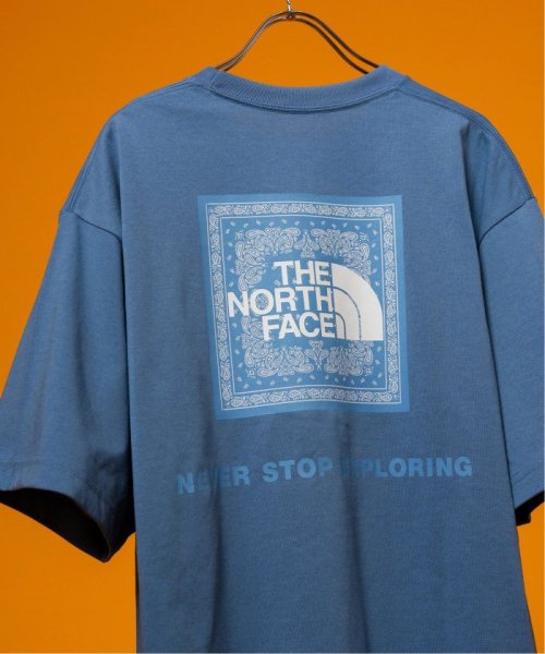 EDIFICE(エディフィス)/《予約》THE NORTH FACE S/S Bandana Square Logo Tee NT32446/ネイビーB