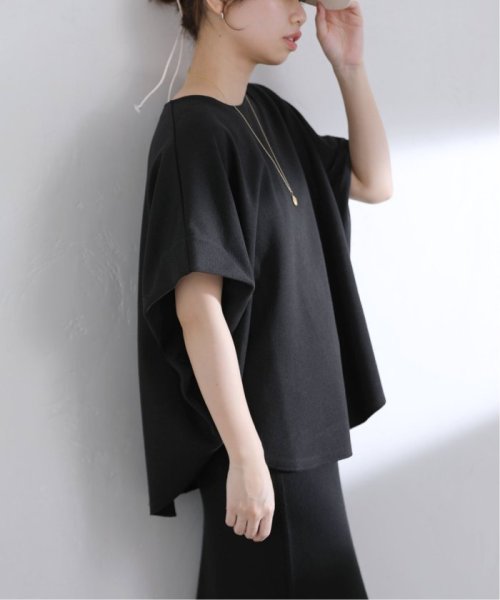 La Totalite(ラ　トータリテ)/【Munich/ミューニック】double face boucle blouse/ブラック