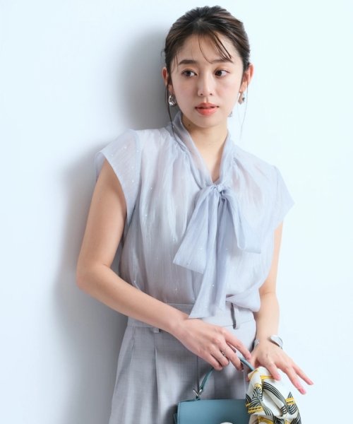 プチラメドット半袖ブラウス トップス シャツ・ブラウス Q1395384379(10725円)