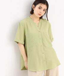 THE SHOP TK/【新色3COL入荷！/魅せる体形カバー服】Wポケット6分袖シャツ/洗える/506084428