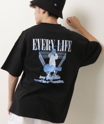 ZIP FIVE/イラストガールプリントTシャツ/506084612