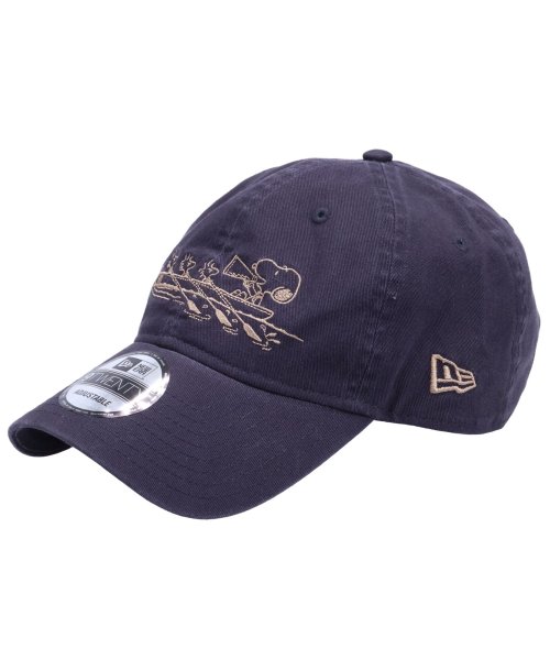 NEW ERA(ニューエラ)/ ニューエラ NEW ERA キャップ 帽子 ピーナッツ スヌーピー ウッドストック メンズ レディース コラボ 9TWENTY PEANUTS オフ ホワイト/ネイビー