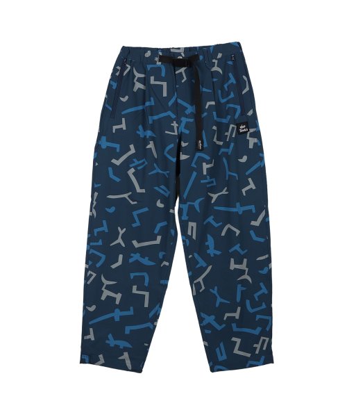 WILD THINGS(ワイルド シングス)/ WILD THINGS ワイルドシングス パンツ プリントラックス メンズ PRINT LAX PANTS ブルー グリーン レオパード ヒョウ柄 WT240/その他