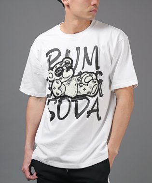 LUXSTYLE/RUMSODA(ラムソーダ)ワッペン刺繍ルーズ半袖Tシャツ/Tシャツ メンズ 半袖 半袖Tシャツ 春 夏 ビッグシルエット ロゴ プリント/506085315