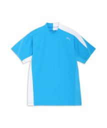 PUMA(PUMA)/メンズ ゴルフ  PF ストレッチ CB テックカット 半袖 モックネック シャツ/AQUABLUE