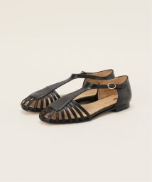 LE TALON(ル　タロン)/PASCUCCI /パスクッチnarrow line sandals 7451/ブラック
