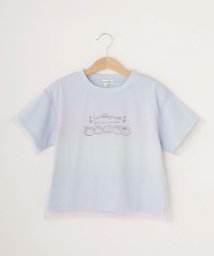 SHOO・LA・RUE(Kids) (シューラルーキッズ)/【すみっコぐらし】チュール重ねTシャツ/サックスブルー（590）