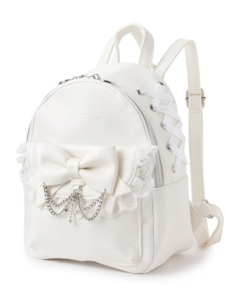 十字架×チェーンリボンフリルミニリュック 人気・おすすめ｜使いやすい・旅行におすすめ 品質保証 全国発送 日本国内発送・最短翌日お届け