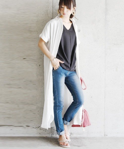 選べる2type！スキッパー＆ベーシックシャツワンピース ワンピース シャツワンピース レディース 春夏 シャツワンピ ロング ロング丈 ロングワンピ スキッパ 人気・おすすめ｜売れ筋商品・話題商品におすすめ コスパ重視 安心配送 スピーディーにお届け