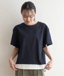 ikka/コットンUSA裾レイヤードTシャツ/505849625