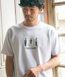 ikka(イッカ)/【親子おそろい】ポンチスリーメン刺繍Tシャツ/ホワイト