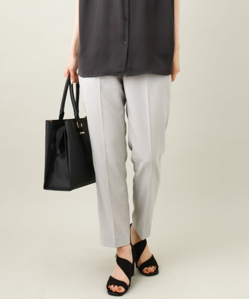 セール】【洗える/接触冷感/UVカット】オックスストレッチテーパード  