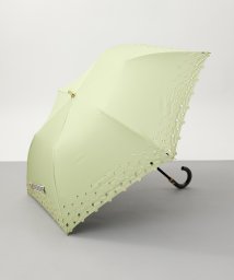 Beaurance LX(ビューランス)/Beaurance （ビューランス） ボーラー刺繍柄　晴雨兼用トップフラット折傘/ペールイエロー
