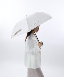 Beaurance LX(ビューランス)/Beaurance （ビューランス） ボーラー刺繍柄　晴雨兼用トップフラット折傘/クリーム
