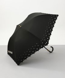 Beaurance LX(ビューランス)/Beaurance （ビューランス） ボーラー刺繍柄　晴雨兼用トップフラット折傘/ブラック