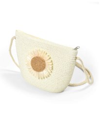 BeBe Petits Pois Vert/【お揃い】ペーパーラフィアお花モチーフBAG/506053913