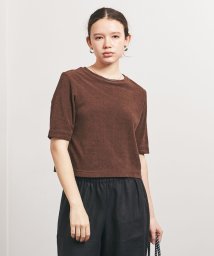 UNITED ARROWS(ユナイテッドアローズ)/＜TO UNITED ARROWS＞パイル ショートスリーブ カットソー/DK.BROWN