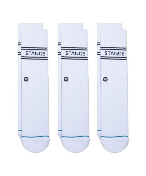 STANCE(スタンス)/BASIC 3 PACK CREW +/WHITE