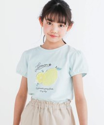 SLAP SLIP(スラップスリップ)/プリントパッチ刺しゅうモチーフ半袖Tシャツ(80~140cm)/グリーン（レモン）