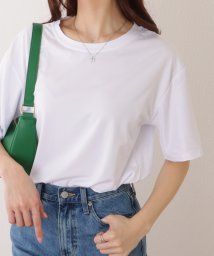 Lace Ladies(レースレディース)/バック ロゴプリント ロールアップ袖 半袖 Tシャツ/ホワイト