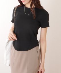 Lace Ladies/ラウンドネック パイピング コンパクト 半袖 Tシャツ/506085124