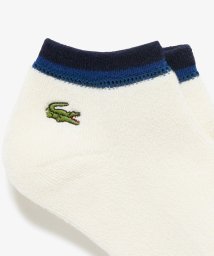 LACOSTE/配色リブニットパイル地アンクルソックス(22cm－24cm)/506091377