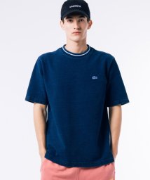 LACOSTE Mens(ラコステ　メンズ)/配色リブニットインディゴ鹿の子 半袖Tシャツ/ダークインディゴブルー