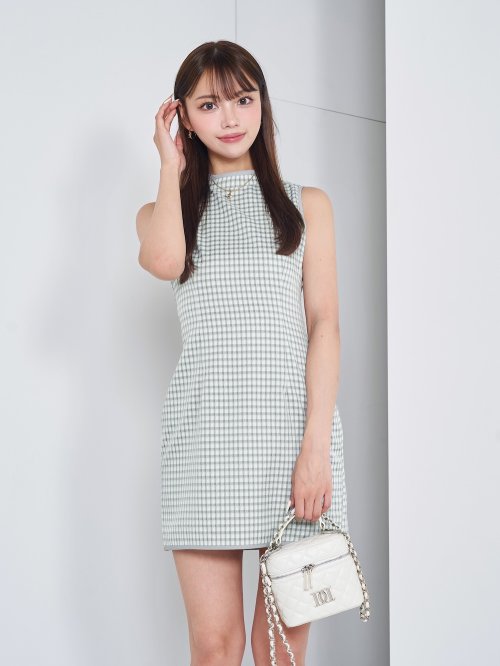 ウエストオープンチェックミニワンピース(506091633) | Darich(Darich 