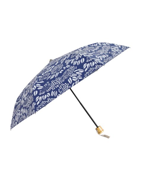 kabajirushihonpo(カバジルシホンポ)/河馬印本舗 日傘 折りたたみ 軽量 晴雨兼用 レディース 2段式 FOLDING UMBRELLA 5437/ネイビー