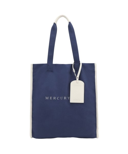 MERCURYDUO(マーキュリーデュオ)/マーキュリーデュオ MERCURYDUO トートバッグ キャンバス レディース CANVAS TOTEBAG MER－90740B/ネイビー