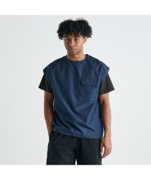 TAION(タイオン)/TAION タイオン ベスト プルオーバー ノースリーブ ノンダウン ミリタリー カットソー メンズ NON DOWN MILITARY NO SLEEVE C/ネイビー