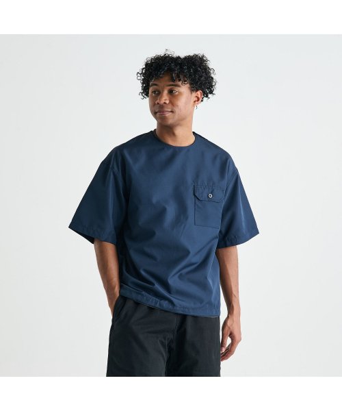 TAION(タイオン)/TAION タイオン Tシャツ ノンダウン ミリタリー ハーフ スリーブ カットソー メンズ 半袖 NON DOWN MILITARY HALF SLEEVE /ネイビー