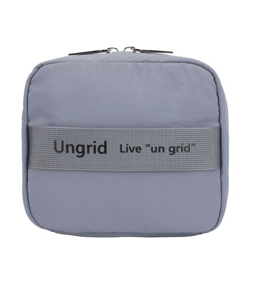 Ungrid(アングリッド)/アングリッド Ungrid 化粧ポーチ メイクポーチ コスメポーチ トラベルポーチ 小物入れ レディース 機能的 コンパクト UNG－53230W/グレー