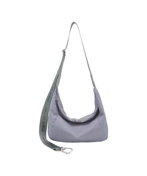 Ungrid(アングリッド)/アングリッド Ungrid バッグ ショルダーバッグ レディース 斜めがけ 大容量 SHOULDER BAG UNG－53240B/グレー