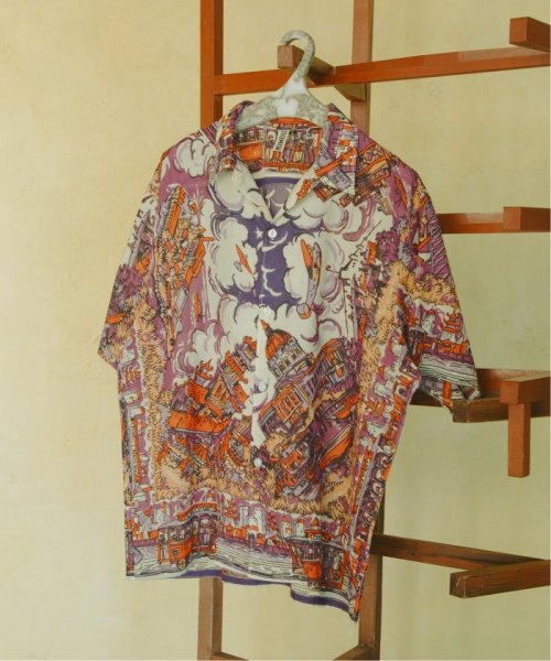 JOURNAL STANDARD(ジャーナルスタンダード)/BINDU / ビンドゥー Indian cotton pattern S/S シャツ/パープル