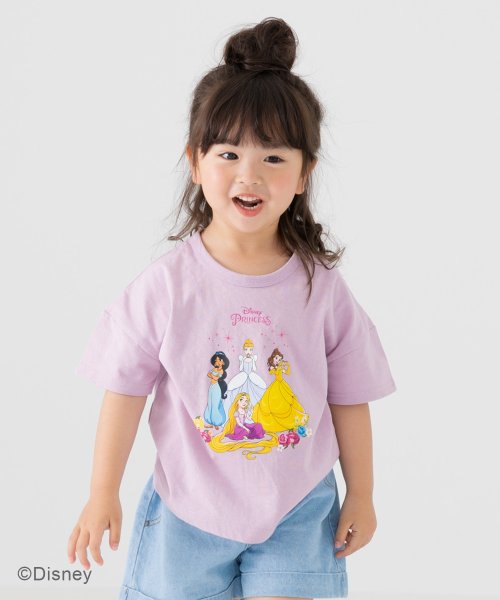 chil2(チルツー)/〈ディズニー〉ヒロイン半袖Tシャツ/ラベンダー