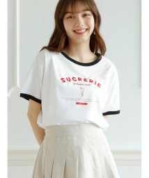 Ludic Park/フローズンプリントTシャツ/506092016