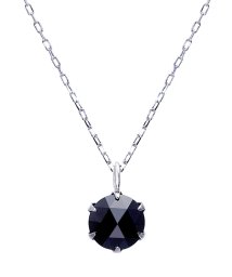 JEWELRY SELECTION/PT ブラックダイヤモンド 0.5ct ローズカット 6本爪 プラチナネックレス/506092472