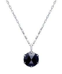 JEWELRY SELECTION/K18WG ブラックダイヤモンド 0.5ct ローズカット 6本爪ネックレス/506092473