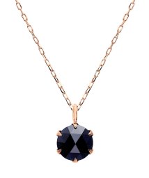 JEWELRY SELECTION/K18PG ブラックダイヤモンド 0.5ct ローズカット 6本爪ネックレス/506092474