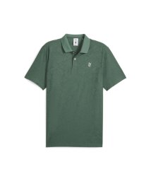 PUMA(プーマ)/メンズ ゴルフ PUMA x QGC ジャカード ペイズリー 半袖 ポロシャツ/DEEPFOREST
