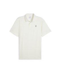 PUMA(プーマ)/メンズ ゴルフ PUMA x QGC ジャカード ペイズリー 半袖 ポロシャツ/WARMWHITE