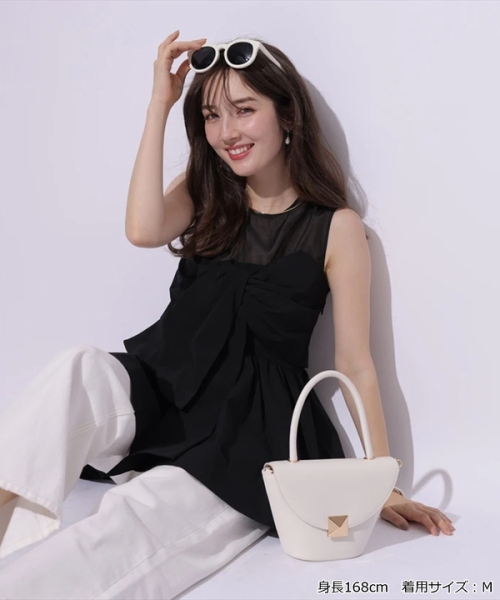 Apuweiser-riche ベアリボンチュニック 新品タグ付 Sサイズ 黒