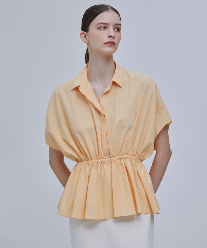 BEIGE 【Oggi 8月号掲載】LUCILLE / ペプラムブラウス L. ORANGE 2 BEIGE 【Oggi 8月号掲載】LUCILLE / ペプラムブラウス L. ORANGE 2