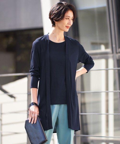 【WEB限定カラーあり・接触冷感・UVカット】PINION ロングカーディガン 