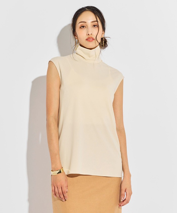 【新品タグ付】BEIGE, ベイジ／日本製ノースリーブシャツ 定価26,400円 BEIGE，｜ベイジ，の通販｜ELLE SHOP (エル・ショップ)