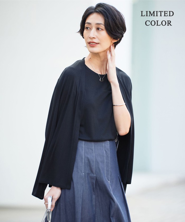 f*e様 【未使用】ICB（アイシーピー）麻100%トッパーカーディガン ネイビ 15,000～¥19,999｜カーディガン｜iCB (Lサイズ)(アイシー