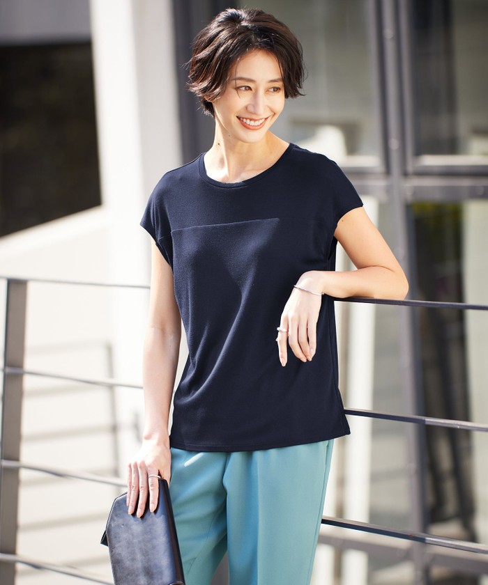 専用出品！２３区新品✨️ソフトリッブルジャージーカットソー　プルオーバー　iCB 専用出品！23区新品✨️ソフトリッブルジャージーカットソー