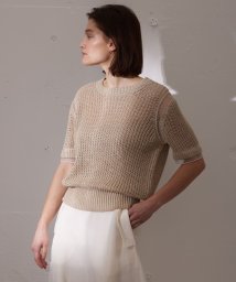 BEIGE，(ベイジ，)/OLIVIER / 半袖ニット/FLAX